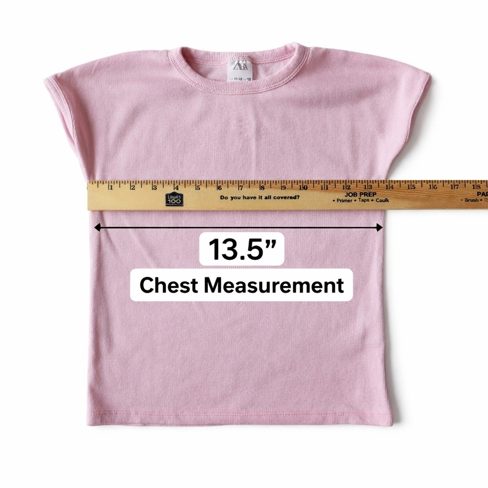 Zara Girls Ribbed Pink Short Sleeve Tee Top Size 11-12 (152cm) Cotton Stretch - Picture 3 of 6